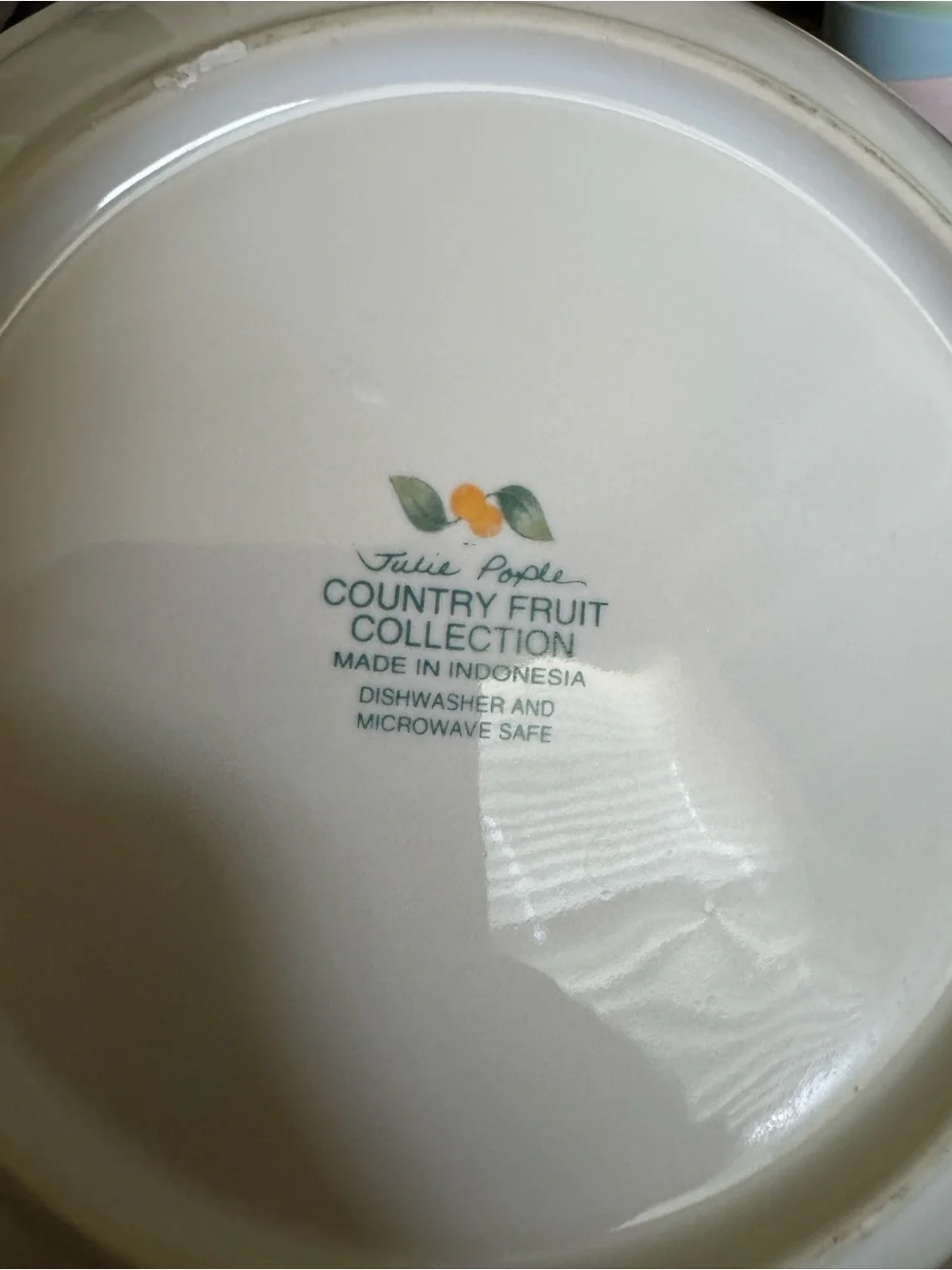 Avon Julie Pople Country Fruit Ceramic Serving Bowl & Oval Platter